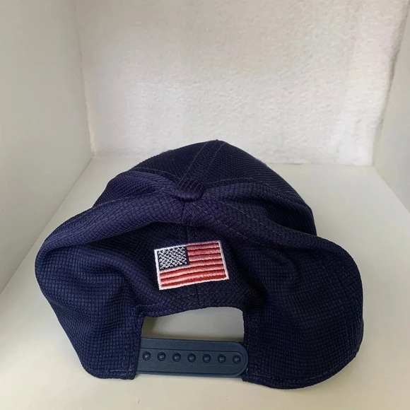 New Era USA Baseball Snapback adjustable Hat navy blue - Picture 2 of 5